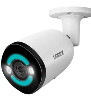 Lorex H30-4K+ 12MP IP Wired Bullet Security Camera - Smart Lighting and Motion Detection