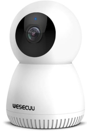 Pet Camera - 360° Wireless Indoor Security Camera with 2-Way Call, Night Vision, and Alexa Compatibility