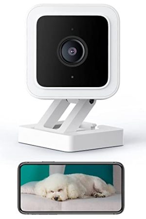 WYZE Cam v3 - 1080P Wired Indoor/Outdoor Camera for Pet, Baby, Dogs & Cats Monitoring, Compatible with Alexa & Google Home