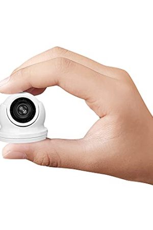 EVERSECU Mini Turret Dome Camera 1080p - Compact & Weatherproof 2MP Security Camera for HD Over Coax Surveillance