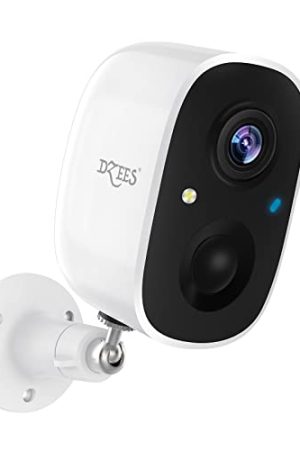 Dzees Wireless Outdoor Cameras - AI Motion Detection, 1080P, Color Night Vision, 2-Way Talk, Spotlight & Siren