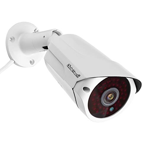 JideTech 5MP POE Outdoor IP Security Camera - 65ft IR Night Vision, Motion Detection, IP66 Waterproof