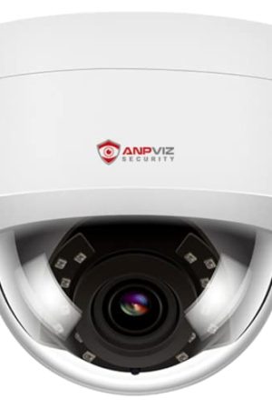 Anpviz 4MP PoE IP Dome Camera | Outdoor Security Camera with Microphone | Night Vision, Waterproof, 2.8mm Wide Angle Lens