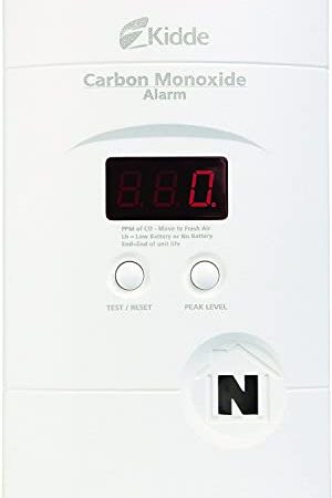 Kidde Carbon Monoxide Detector with 9-Volt Battery Backup: Digital LED Display, Easy Plug-In Wall Installation for Home Safety