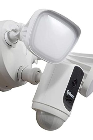 Swann Wi-Fi 1080p Waterproof FloodLight Camera – Motion Activated, Night Vision, 2-Way Talk, 2400 Lumens
