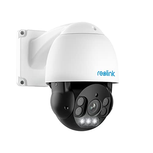 REOLINK 4K PTZ Outdoor Camera – 5X Optical Zoom, Auto Tracking, Color Night Vision, Two-Way Talk, PoE IP Surveillance (RLC-823A)
