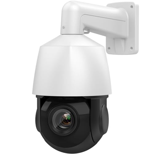 Outdoor 8MP PTZ PoE IP Camera - Auto Tracking, Night Vision, Two-Way Talk, Hikvision Compatible