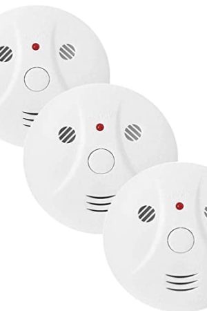 3 Pack Combination Smoke and Carbon Monoxide Detector - Your Travel Portable Guardian for Home and Kitchen Protection