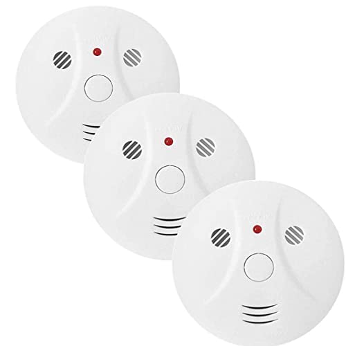 3 Pack Combination Smoke and Carbon Monoxide Detector - Your Travel Portable Guardian for Home and Kitchen Protection
