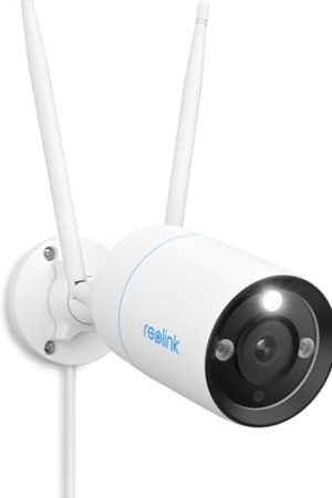 REOLINK 4K WiFi 6 Camera - Color Night Vision, Human/Vehicle/Pet Detection, 24/7 Recording! (RLC-810WA)