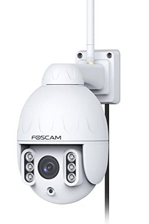 FOSCAM HT2 1080p Outdoor WiFi PTZ IP Camera – 4X Optical Zoom, 2-Way Audio