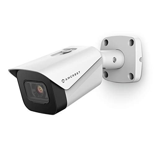 Amcrest UltraHD 4K Outdoor Bullet POE IP Camera – Night Vision, Weatherproof, MicroSD Recording
