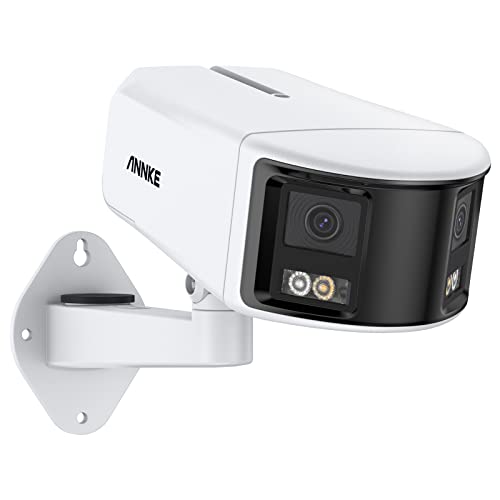 NNKE FCD600 Dual-Lens Outdoor Security Camera - 180° Panoramic View, 6MP Clarity, Color Night Vision