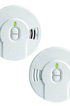 Kidde Smoke Detector: 10-Year Battery Life, Intelligent Sensors, LED Indicators