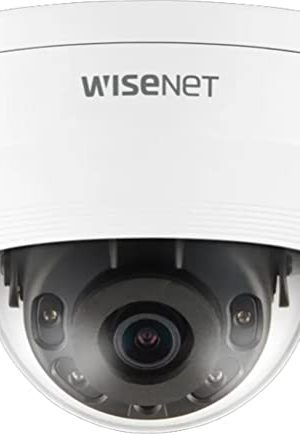 HANWHA QNV-8010R 5 MP Network IR Vandal Resistant Dome Camera: Enhanced Surveillance with 2.8mm Fixed Lens