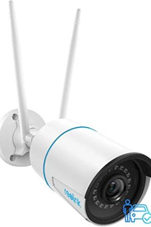 REOLINK Plug-in Outdoor WiFi Security Camera - 5MP HD, Dual-Band, Smart Alerts, Night Vision, IP66 Waterproof