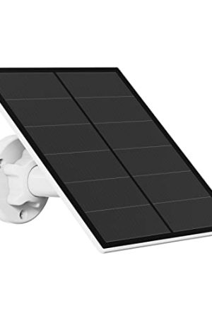 5W Solar Panel for Outdoor Security Camera - Continuous Solar Energy and IP65 Waterproof