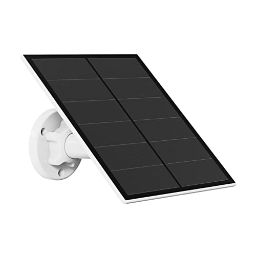 5W Solar Panel for Outdoor Security Camera - Continuous Solar Energy and IP65 Waterproof
