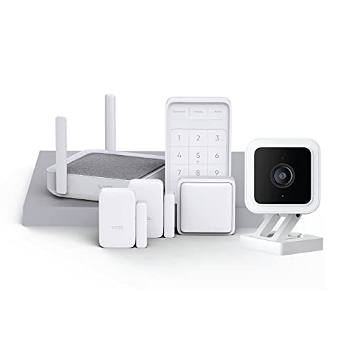 Wyze Home Security System Sense v2 Core Kit with Hub, Keypad, Motion, Entry Sensors (2) and Wyze Cam v3 Indoor/Outdoor Camera
