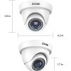 OSI 4 Pack 1080P Dome Security Cameras: Waterproof, 2.0MP HD-TVI, 80ft Night Vision, Indoor/Outdoor Surveillance - Image 8