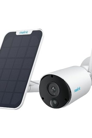 REOLINK Argus Eco+SP: 2K Solar WiFi Security Camera - 3MP Night Vision, Smart Detection, and Alexa Compatibility