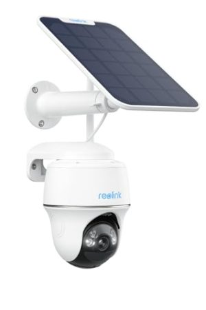 REOLINK Argus PT Wireless Outdoor Camera with Pan Tilt Solar Power, 5MP Resolution, and 2-Way Talk for Ultimate Home Surveillance