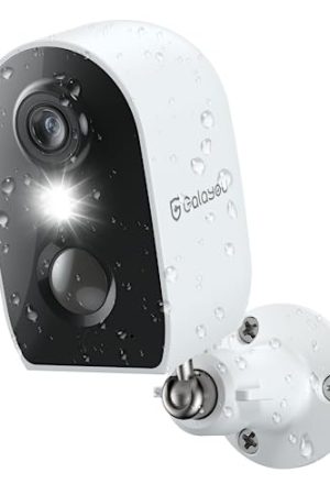 GALAYOU Wireless Outdoor Security Camera - 2K Battery Powered WiFi Surveillance Indoor Camera