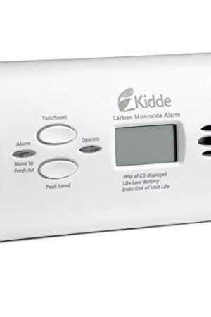 Kidde Carbon Monoxide Detector – AA Battery Powered with LED Indicators for Portable Safety