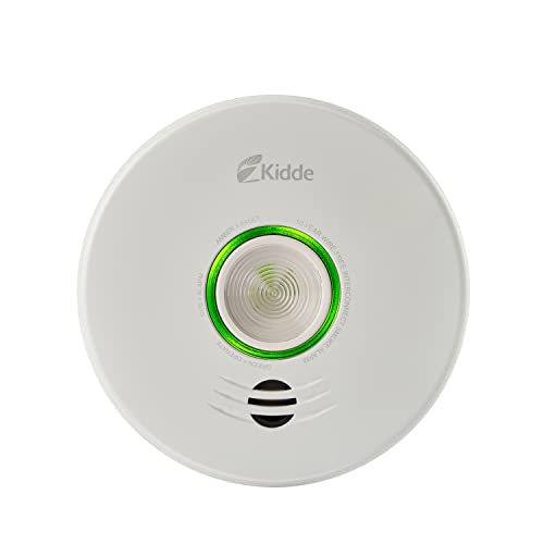 Kidde 10-Year Battery Photoelectric Smoke Detector: Wire-Free Interconnect with Voice Alert for Ultimate Home Safety