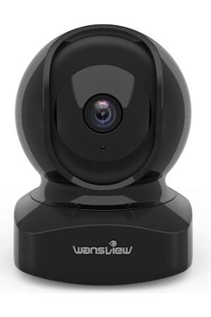 Wansview 2K WiFi Security Camera: Crystal Clear 1080P HD, Two-Way Audio, Night Vision, Alexa Compatible, TF Card Slot, Cloud Storage