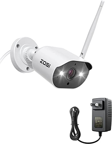 ZOSI 3MP Add-on Camera: Wireless, Night Vision, 2-Way Audio, Only Compatible with ZOSI WiFi NVR System (ZR08JP)