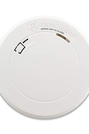 First Alert BRK PRC710 Smoke and Carbon Monoxide Alarm | 10-Year Battery, Compliance with U.S. Legislation, and Trusted Safety (White)