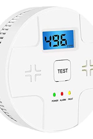 Combination Smoke Carbon Monoxide Alarm – Dual Sensors, Battery-Powered, Easy Installation for Complete Safety