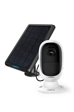 Reolink Wireless Outdoor Camera - 1080P Night Vision, Rechargeable Battery, Solar Powered, 2-Way Talk, Waterproof, Google Assistant Support | Argus 2 + Solar Panel