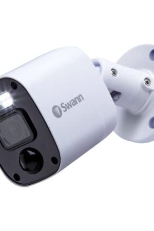 Swann Add-On DVR Enforcer Dome Security Camera - 1080P Video, Sensor Spotlight, Dusk to Dawn Color Night Vision