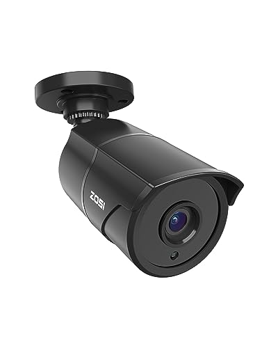 ZOSI 2MP 1080p HD-TVI Security Camera with Audio Recording, Night Vision, and Weatherproof Design