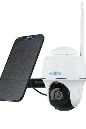 Reolink 4MP Solar Security Camera: Wireless Outdoor Surveillance with 360° Pan-Tilt, 2.4GHz WiFi, Smart Detection, No Monthly Fee (Renewed)