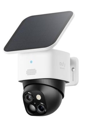 eufy Security SoloCam S340: Solar-Powered 360° Pan & Tilt Wireless Outdoor Camera for Effortless Surveillance, 3K Clarity