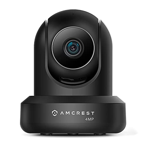 Amcrest 4MP ProHD Indoor WiFi Camera - Pan/Tilt, Two-Way Audio, Night Vision, Remote Viewing, Alexa Compatible (IP4M-1041B)