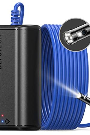 DEPSTECH Dual Lens Wireless Endoscope: 1080P Scope Snake Camera with Split Screen - Perfect Inspection Tool for Android & iOS Devices