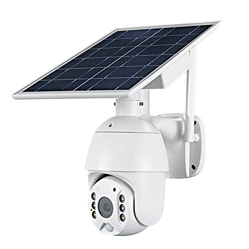 100% Wire-Free Solar Powered Pan Tilt WiFi Camera with Two-Way Audio, Night Vision, and Motion Detection