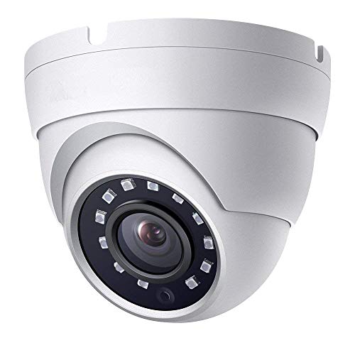 4K 8MP Lite Dome CCTV Camera: 65ft IR Night Vision, 2.8mm Wide Angle, Outdoor, Full Metal Housing, Only Compatible with 8MP DVR