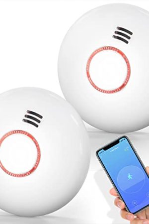 Putogesafe Smart Smoke Detector 2-Pack: WiFi-Connected, Real-Time Notifications, App Control, and Instant Safety Alerts