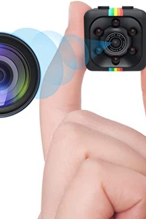 HOEUJIA Mini Spy Camera: HD 1080P Portable Nanny Cam with Night Vision and Motion Detection
