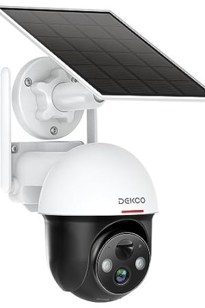 2K Solar Security Camera Wireless Outdoor, 360 Degree Rotating