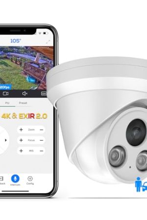 PANOEAGLE 4K PoE Security Camera: UltraHD Clarity, Smart Detection, and Waterproof Design