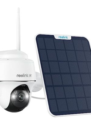 REOLINK First 4K Solar Wireless Camera – 360° Pan Tilt, Color Night Vision, Smart Detection