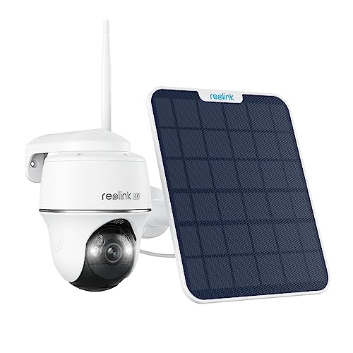 REOLINK First 4K Solar Wireless Camera – 360° Pan Tilt, Color Night Vision, Smart Detection