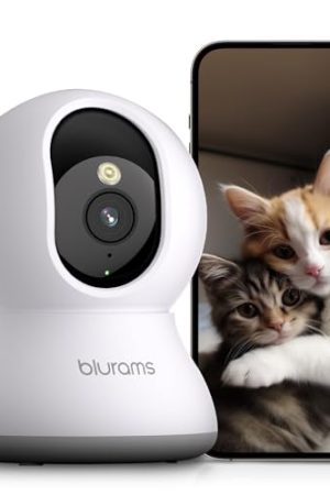 Pet Camera 2K, 360° Indoor Security Camera