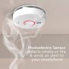 Smart Smoke Detector - WiFi, Alexa Compatible, Easy Installation with Voice & App Alerts - Image 2